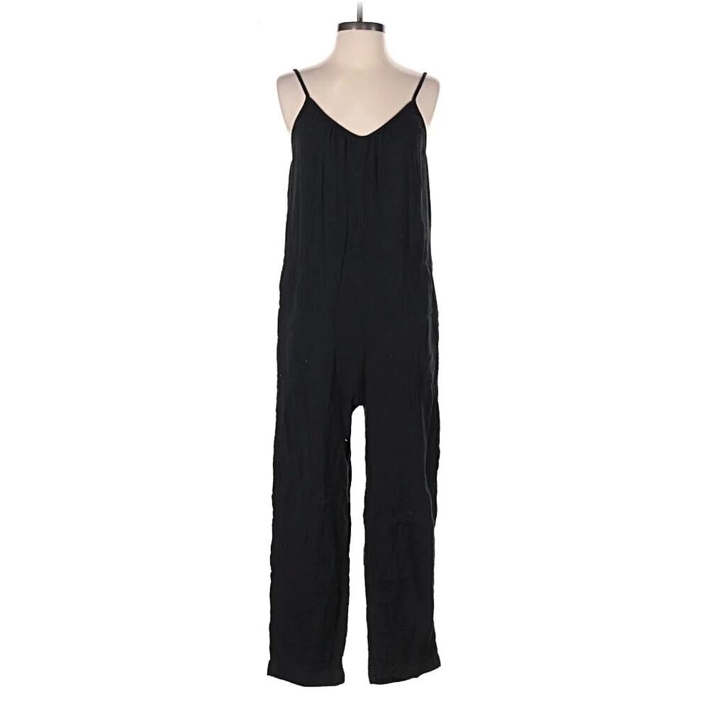 Universal Thread S Black Gauze Jumpsuit Boho - Picture 2 of 5